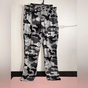 Hurley Men's Black‎ & Gray Camouflage Fleece Lounge Pants Size XL Cozy PJ's